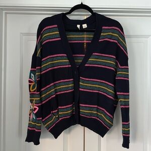 Anthropologie striped cardigan